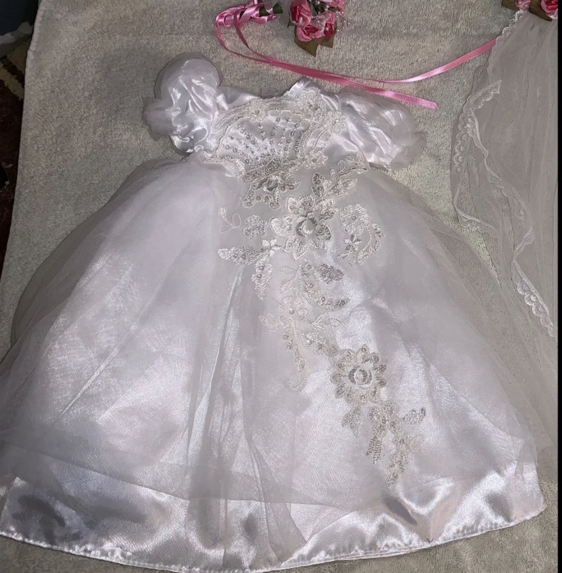 Doll wedding dress set