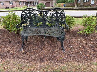 Victorian-style garden bench