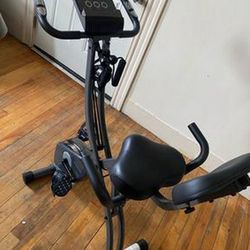 3 In 1 Folding Exercise Bike With Arm Resistance Bands