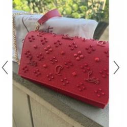 NEW 2025 Luxury Spiked Red gold Leather Crossbody Bag LOOK Empire