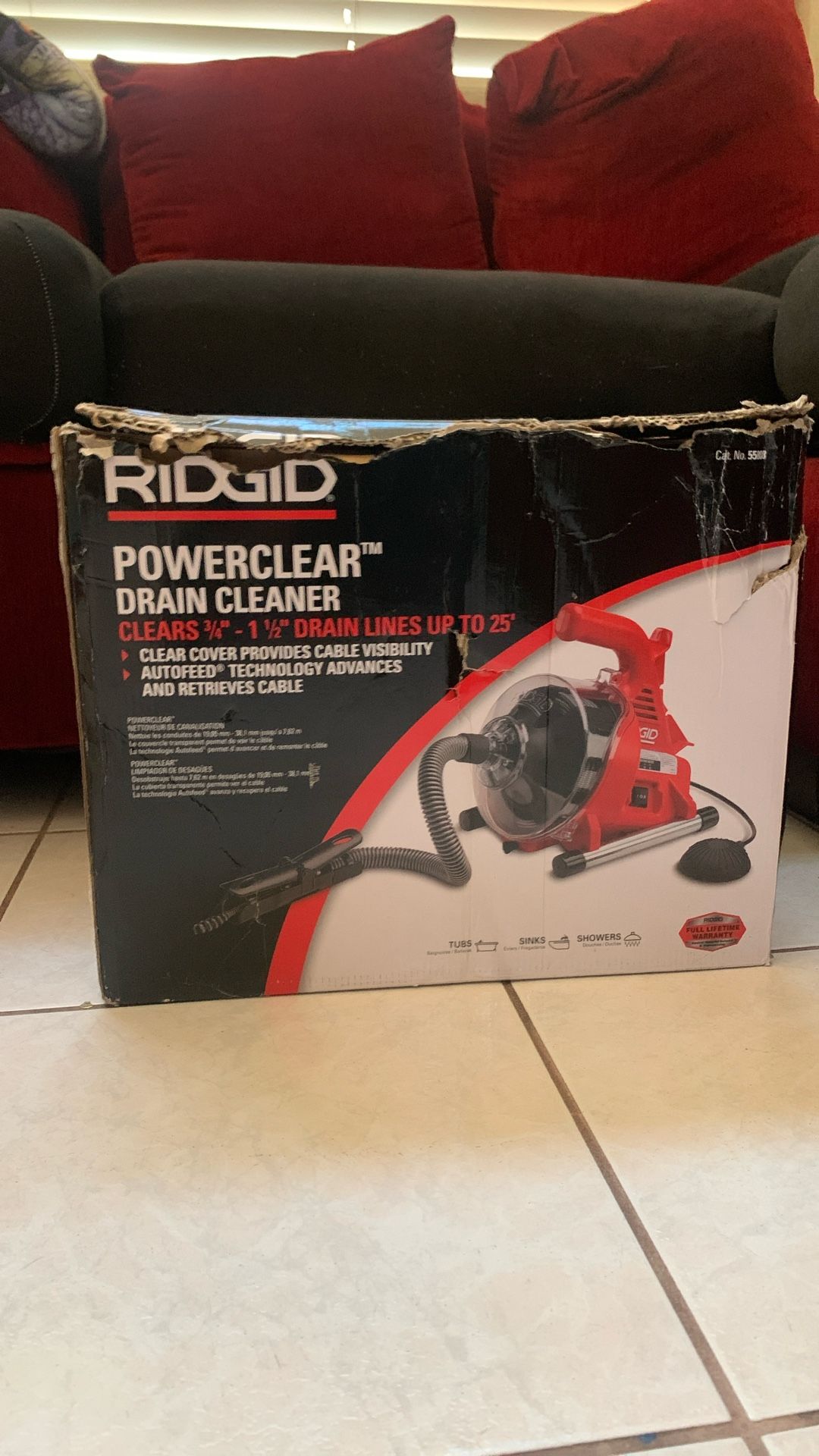 Rigid Powerclear Drain Cleaner