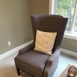 Safaveih Grey Wingback Chair $30