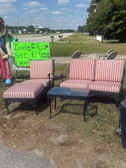 4-Piece Vintage Cast Aluminum Patio Set