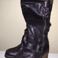 Crown Vintage Knee High Boots Size 10