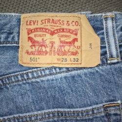 Levi's Vintage Style 501 Size 28/32