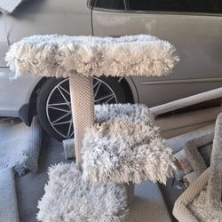 2 Super Fuzzy Cat Trees. $50 For Both