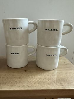 Rae Dunn Typewriter Mugs Set