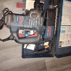 Bosch SDS Plus Rotary Hammer And A Bosch  Hammer