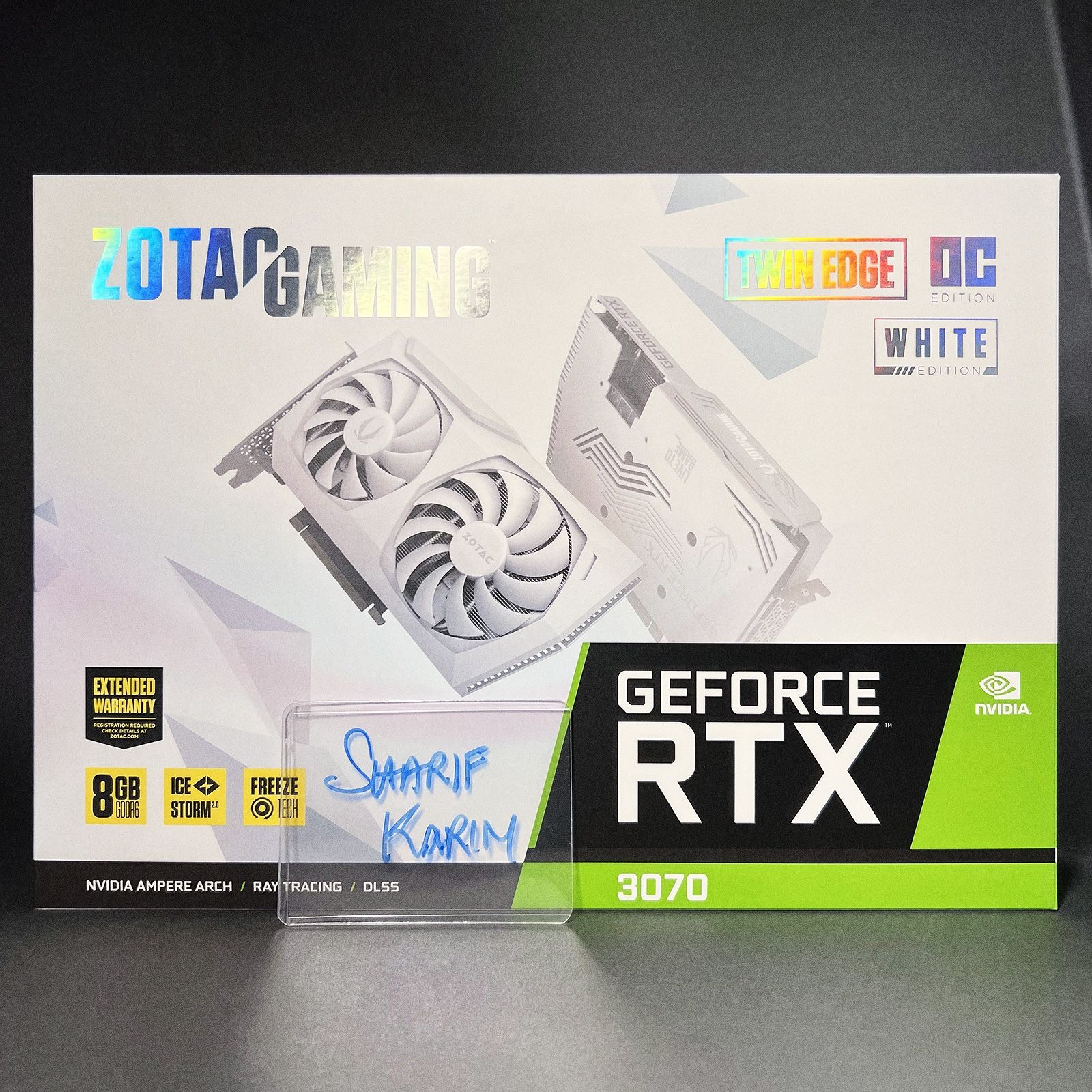 ZOTAC Gaming GeForce RTX 3070 Twin Edge OC White Edition 8GB GDDR6 Graphics Card, Brand New, Sealed