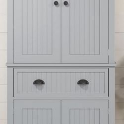 72” Light Grey Cabinets For Sale