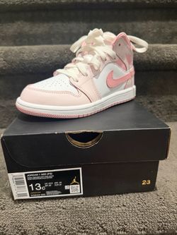 Nike Air Jordan Pink and White Sneakers