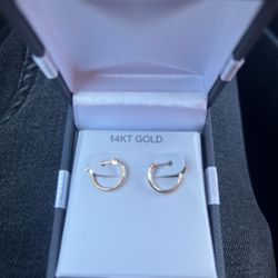 14k 12mm gold earrings