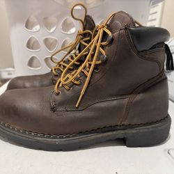 Red Wing Men’s Steel Toe Metguard Leather Work Boots Size 10.5D