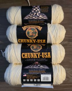 *Brand New* Vintage Lot Lion Brand Yarn Chunky USA Fisherman Acrylic Discontinued