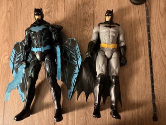 2 Batman 12" Figures (Spin Master) – Bat-Tech Batman + Classic Batman