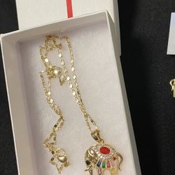 Gift Mother Day  Gold Plated 14 K Necklace 