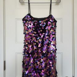 ASTR Purple Sequin Dress