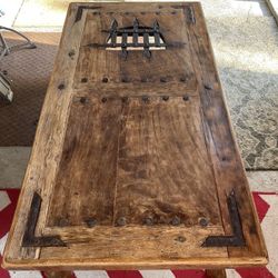Antique Jail/Prison Door Coffee Table