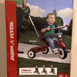 Brand New Radio Flyer 3-in-1 Stroll ’N Trike – Grows With Your Child! 