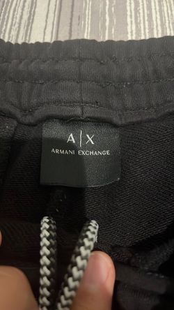 A|X Armani Exchange Circular Logo Sweatpants/Joggers