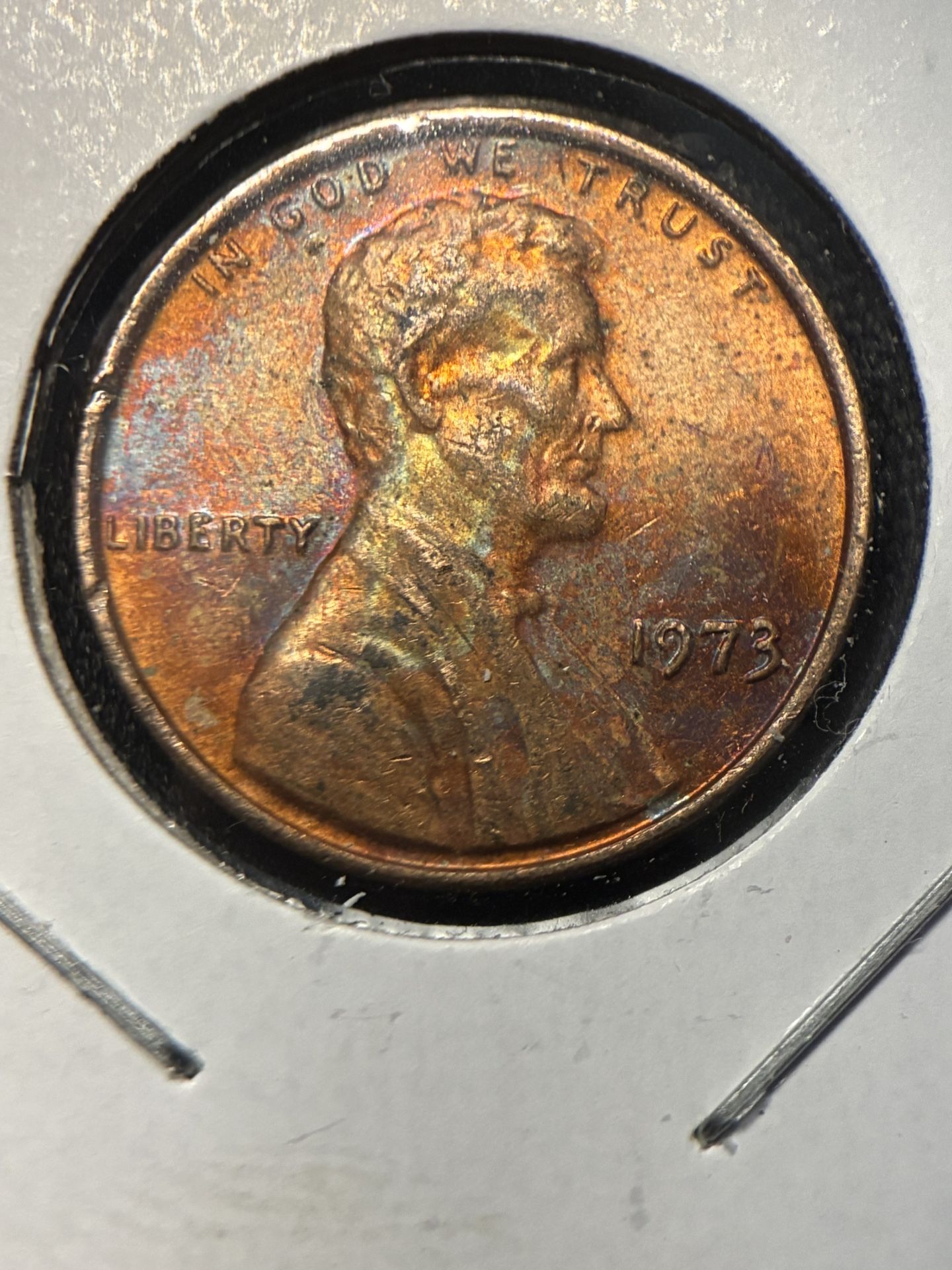 1973 P One Cent Lincoln Toner