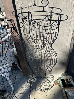 Black Wire Dress Form Mannequin Torso