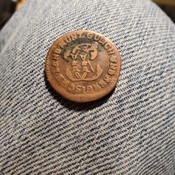 A9SX100X6 SUPER OLD 1785 COIN DECENT DETAIL