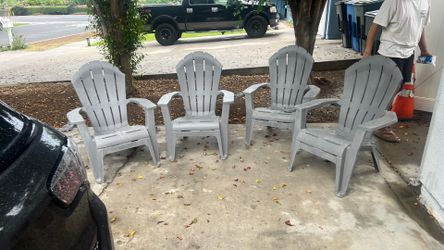 Plastic chairs