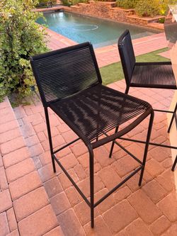 2 Zina (Article) Outdoor Counter Stools, $60 Each, Must Take Both (Originally $199 Each)