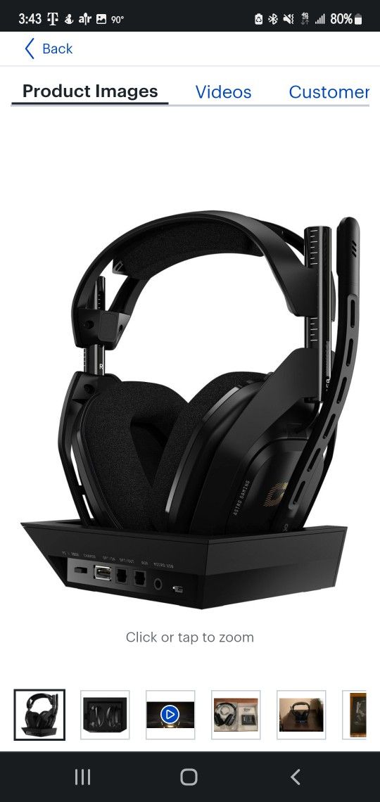 Astro Gaming A50 Wireless Dolby Atmos OvertheEar Gaming Headset for