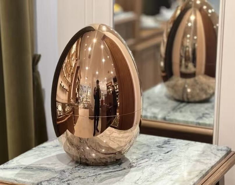 Christofle Mood Rose Gold 24 Piece Flatware Set With Egg Holder