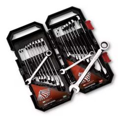 Husky 72-Tooth Ratcheting SAE/MM Combination Wrench Set (20-Piece