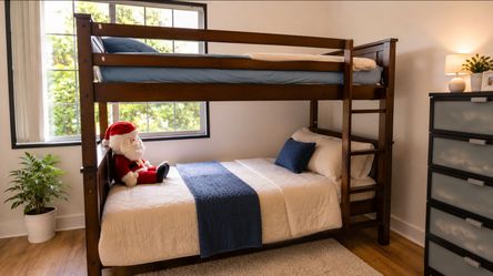 Bunk bed - solid wood - convertible to twin beds