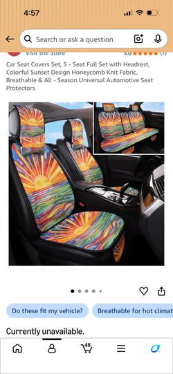 Tewujay Car Seat Covers Set,...