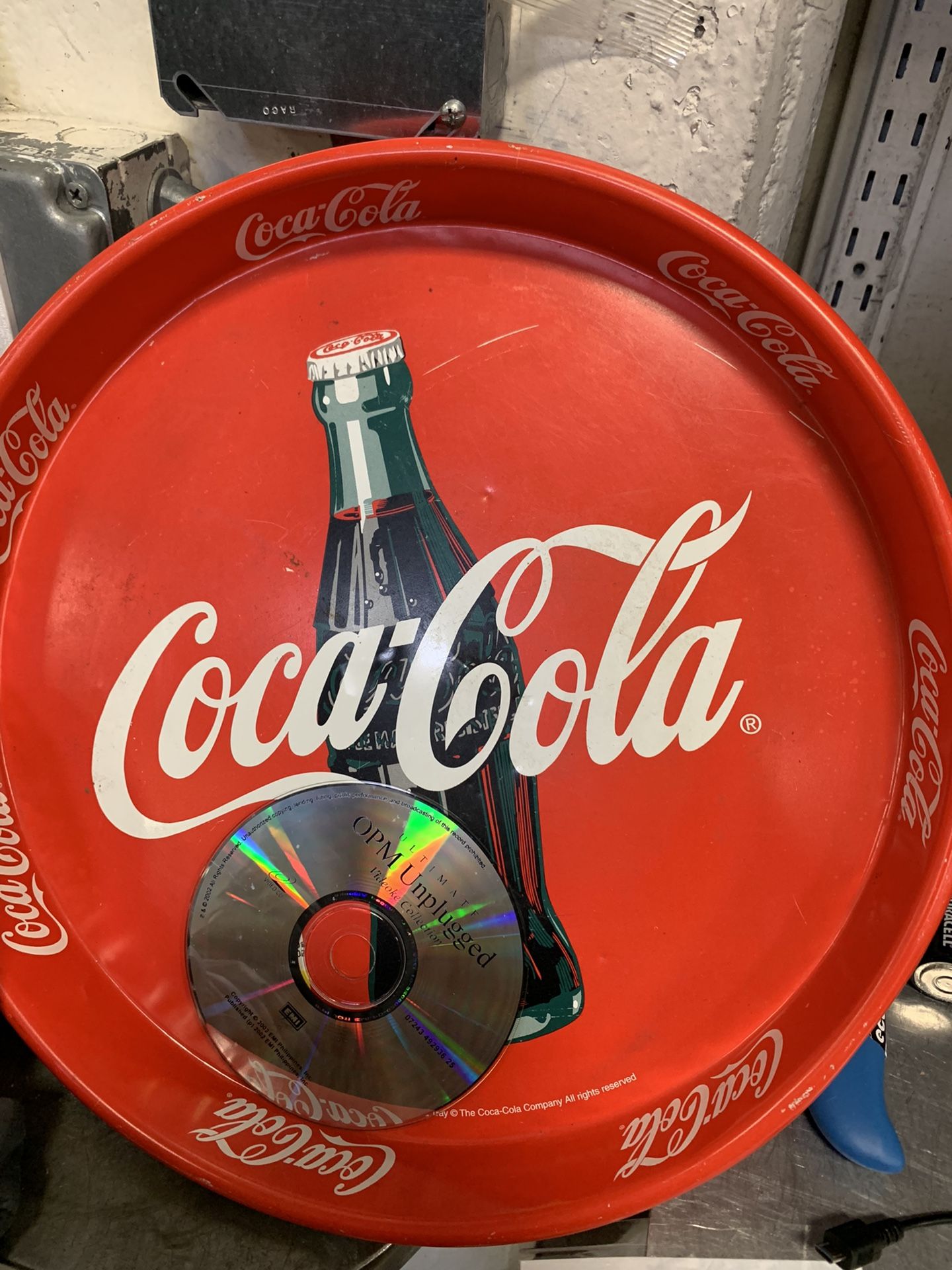 Vintage Coke Tray And car mini Cooler