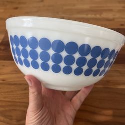 Pyrex Blue Dots Bowl