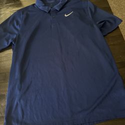 Mens Navy Golf Shirt