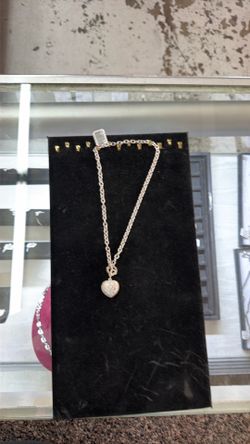 Silver heart and key