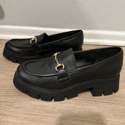 Black Loafers with Gold - BCBGeneration