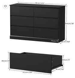 6 drawer dresser