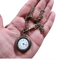 Antique Remontoir Pocket Watch No Glass 8"  