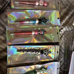 Pens With Beads $5  Each 