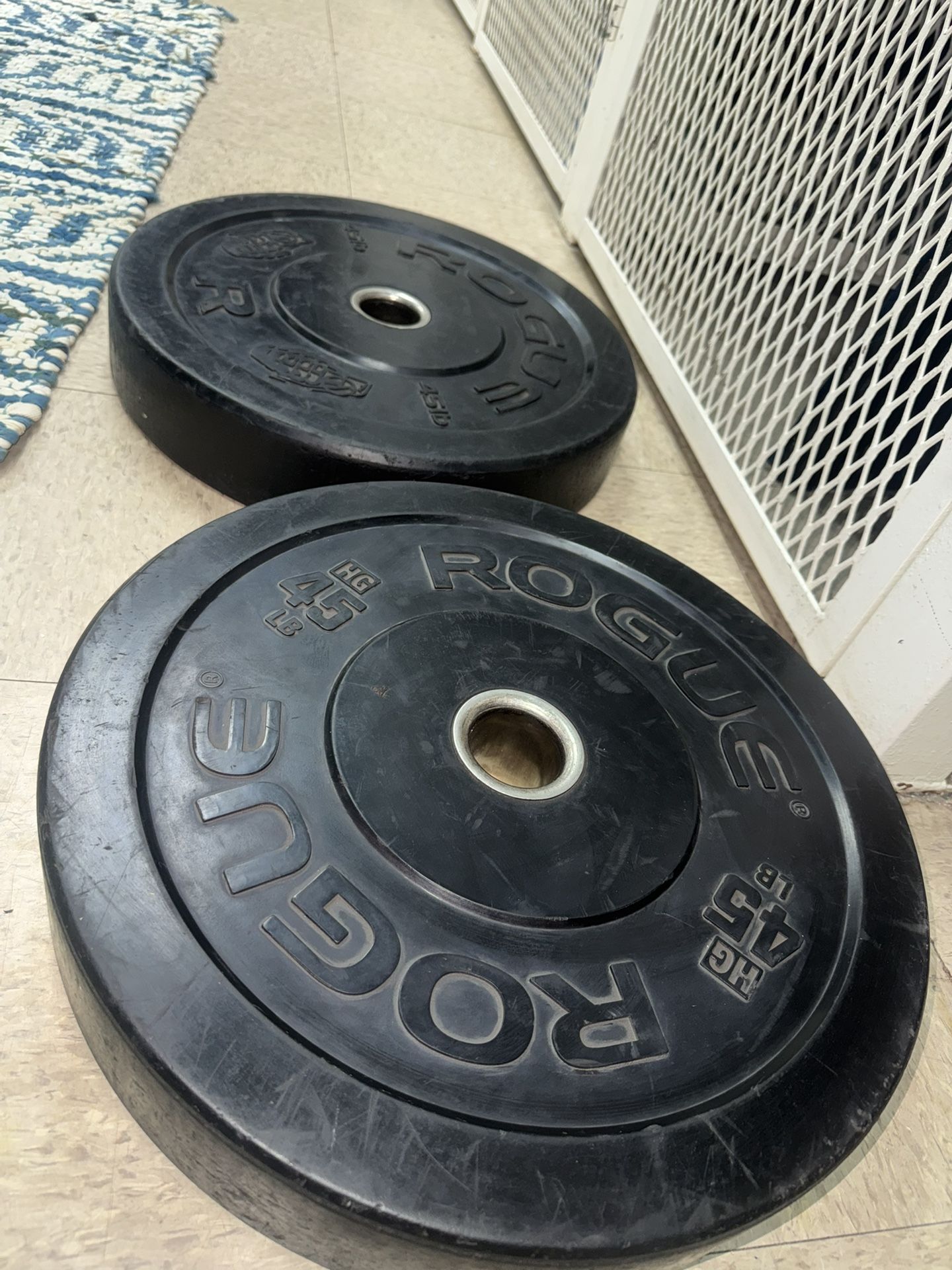 2 Rogue HG Bumper plates 45 Lbs