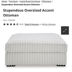 Oversized ottoman