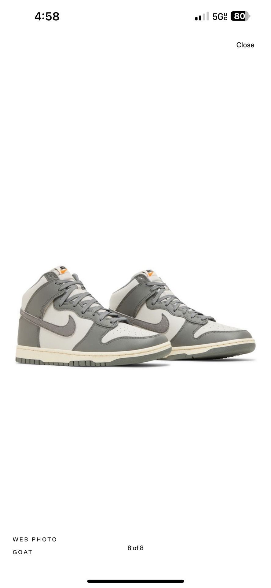 Nike Dunk High SE light Bone Size 9M