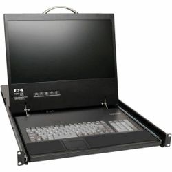  Eaton Tripp Lite Series NetCommander 8-Port Cat5 KVM over IP Switch - 19 in. LCD, 