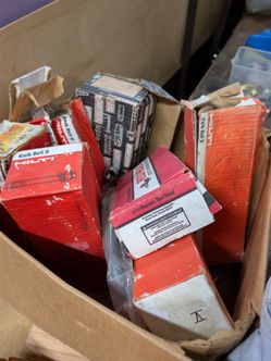 Hilti and redhead wedge anchor bolts