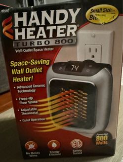 Handy Heater Turbo 800 Wall-Outlet Space Heater