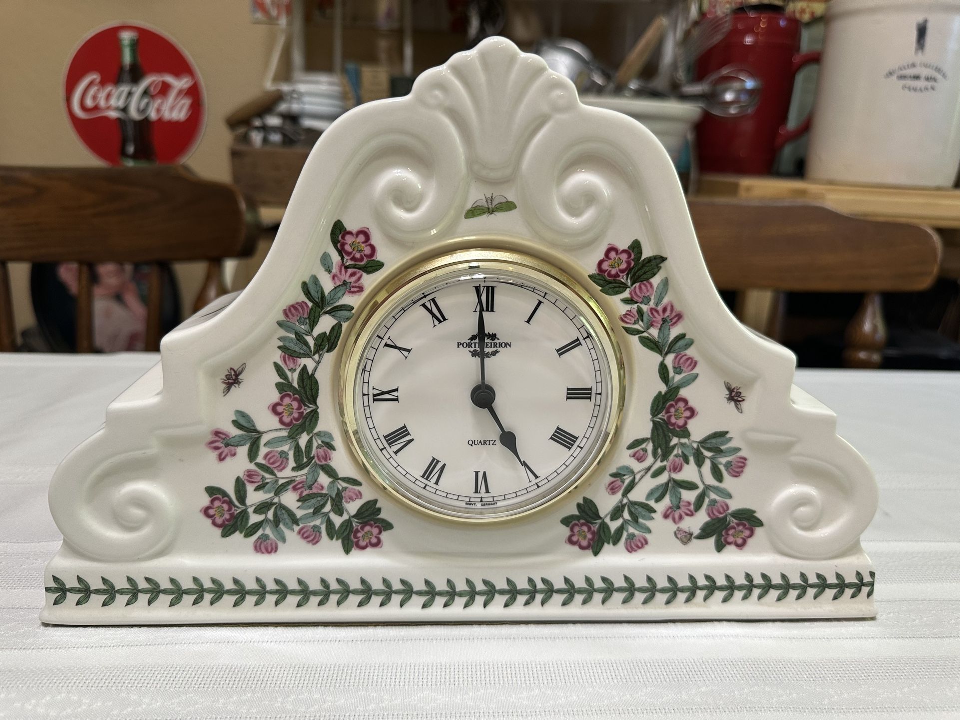 Portmeirion Botanic Garden Mantle Clock