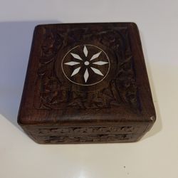 Solid Walnut Small Box Jewelry Box 